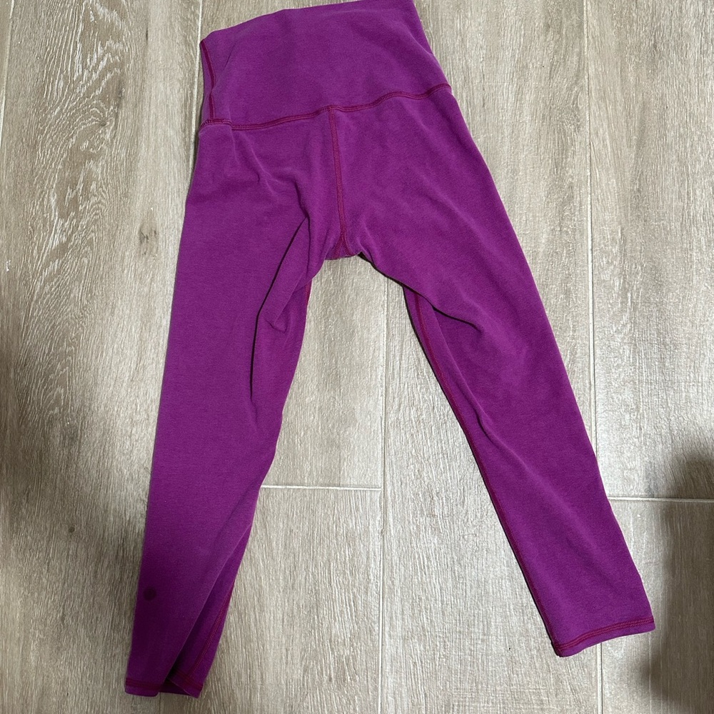 Lululemon Athletica Purple Leggings High-Waist Seamless